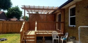 Deck installation in Ontario